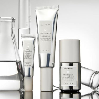 Naturium Multi-Peptide Advanced Serum, Firming & Smoothing Face Serum for Fine Lines & Wrinkles with Advanced Multi-Peptide Blend | 1.0 FL OZ / 30 ML