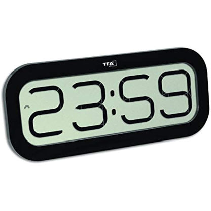 TFA Dostmann – Carillon Bimbam Clock 5 Different Sounds of Cat 60.4514 (Black)