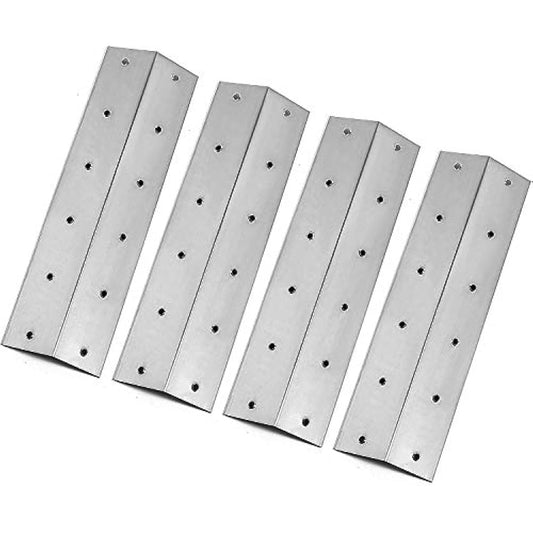 WELL GRILL 4-Pack Stainless Steel Heat Plates BBQ Flavorizer Bar Replacement Parts for Outback Spectrum 3-burner Spares, Spectrum 3-burner Flatbed, Apollo MS-4461, THG3302P, THG3302S, Blooma