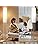 GyroVu Floor Lamp for Living Room, 65” Standing Lamp Tall Lamps for Bedroom with Paper Lampshade 3 Color Temperatures Floor Light for Living Room(Bulb Included)