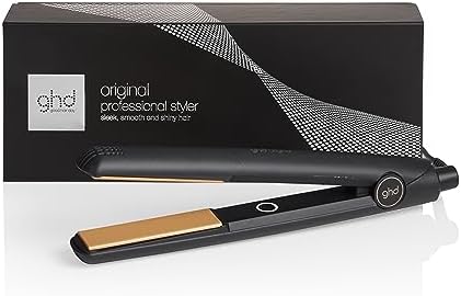 ghd Original Hair Straightener & Styler (Upgraded) - for Sleek, Smooth & Soft Styles with Enhanced Shine, No Extreme Heat Damage - for All Hair Types - (UK Plug)