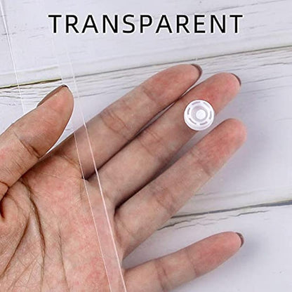 Plastic Wallets Folders - 36 Pcs A4 Clear Plastic Popper Wallet Document Folder with Button Closure