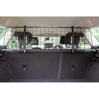 Sakura Headrest Dog Guard For Cars SS5259 - Easy Fit For Most Vehicles Hatchbacks SUVs Estates MPVs – Width Adjustable No Tools Needed, Black from 106 x 33 x 6 cm
