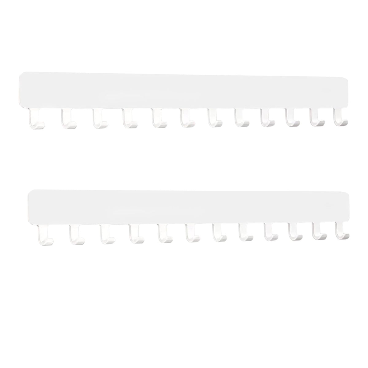 YCSHIPO Wall Necklace Organizer: Jewelry Hanging Storage Display for Necklaces - White 2 PCS