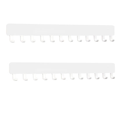 YCSHIPO Wall Necklace Organizer: Jewelry Hanging Storage Display for Necklaces - White 2 PCS