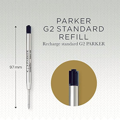 Parker Ballpoint Pen Refills | Medium Point | Black QUINKflow Ink | 10 Count
