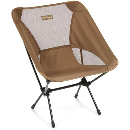Helinox Chair One Original Lightweight Compact Collapsible Camping Chair Coyote Tan, 0.96kg Outdoor Chairs, Camping Chairs for Adult, Portable Chairs for Outside, Backpacking, Picnic, Adventures