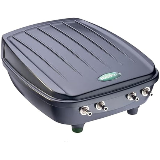 Blagdon Pond Water Oxygenator Kit, 4 Outlet Aeration Air Pump for Medium Ponds up to 4000 litres,Black
