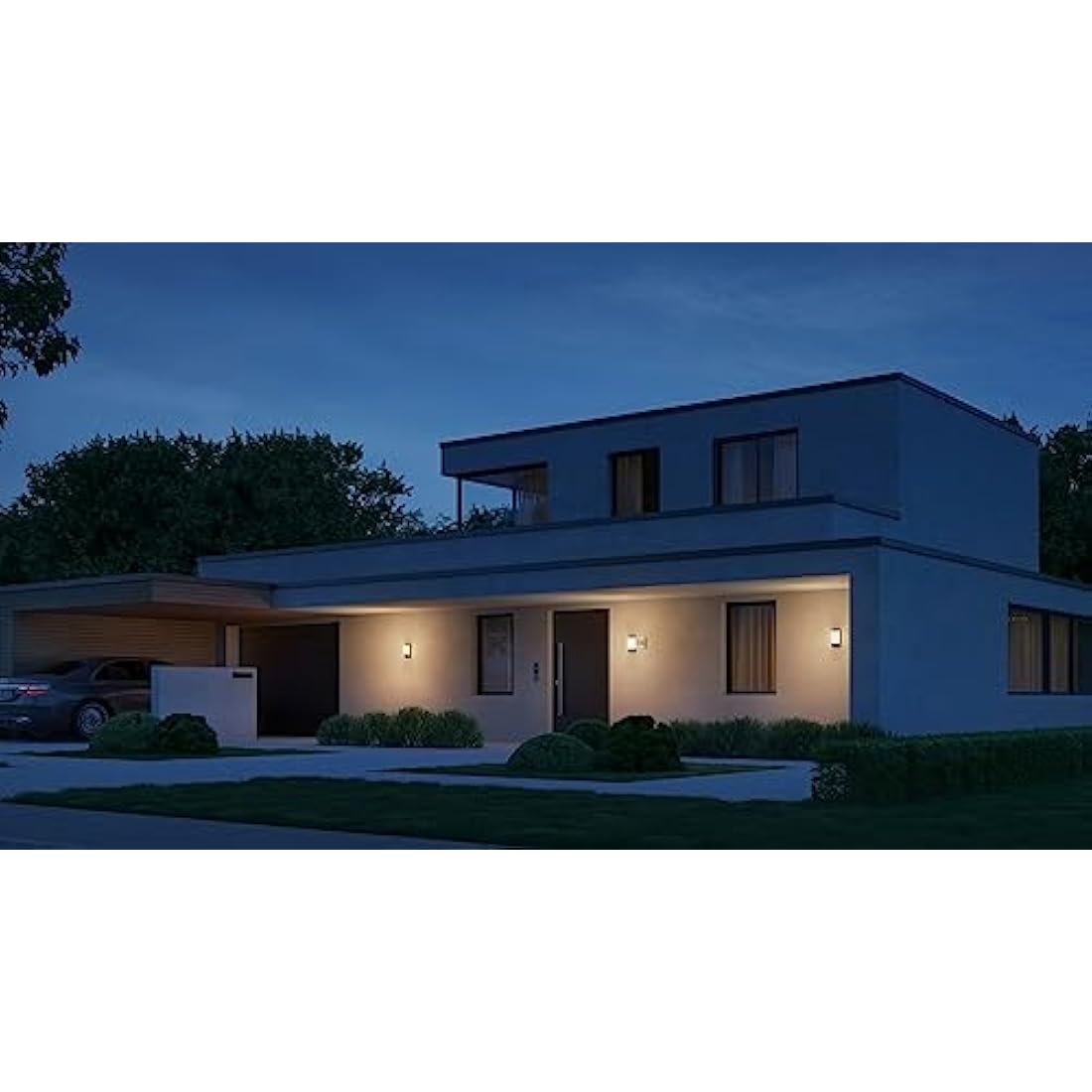 STEINEL Smart LED House Number Light L 270 SC, Light up House Number Plaque, Motion Sensor Light, Soft Light Start, Outdoor Wall Light, Remote Control via App