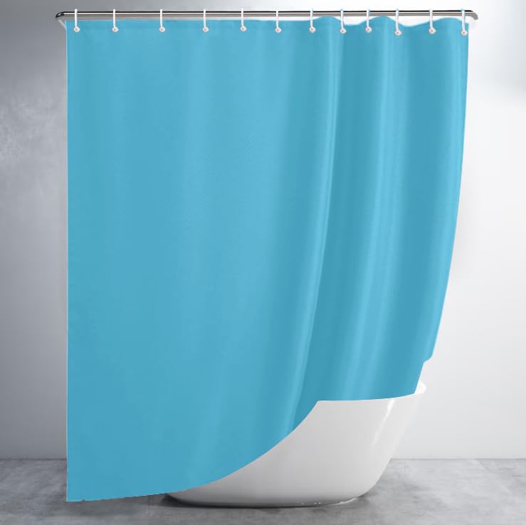 ProBytes Polyester Shower Curtain - Water Repellent Fabric,180 x 180 CM, 71 x 71 Inch, 12 Rail Hooks, Mildew Resistant, Machine Washable