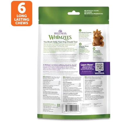 WHIMZEES Natural Dental Dog Treats, Hedgehog Large