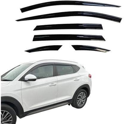 AUTO CLOVER Wind Deflectors Set for Hyundai Tucson 2015-2020 (6 pieces)