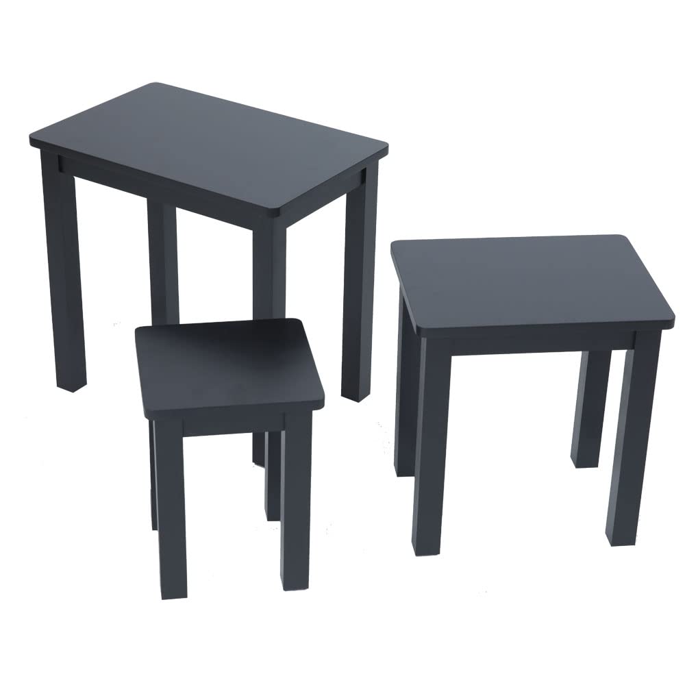Aurotrice Nest of Table set of 3 Tables Side End Coffee Table for Home Office Living Room