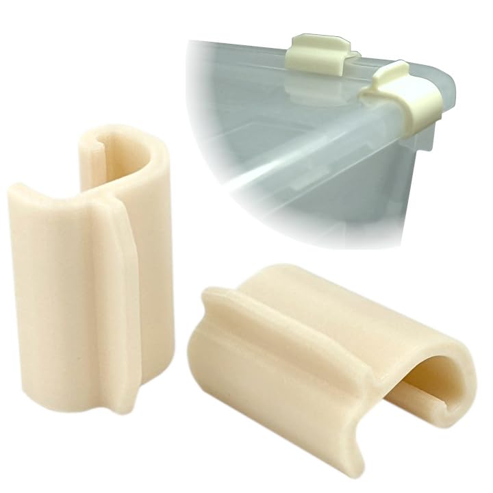 Locking Clips for IKEA Samla Box Boxes Rounded Compatible with Ikea-Samla Clips ... (4 Pieces, 5L/11L/22L)