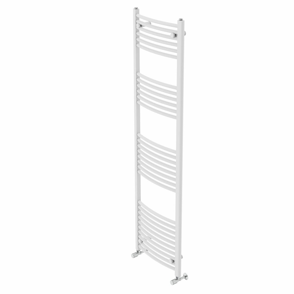 Warmehaus Curved Heated Towel Rail White Radiator 1800x500mm