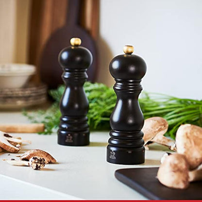 PEUGEOT - Paris u'Select 27 cm Pepper Mill - 6 Predefined Grind Settings - Made with PEFC Certified Wood - Made in France - Chocolate Colour