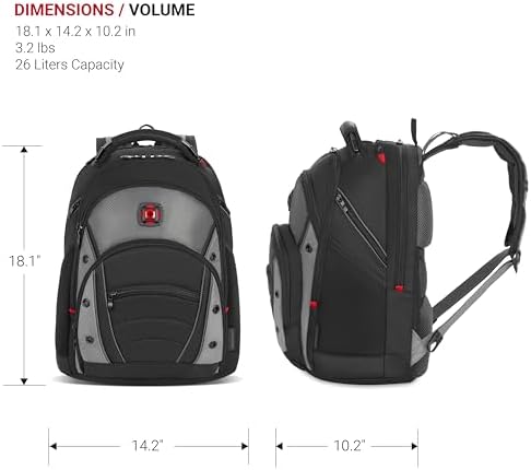 'Wenger Synergy 16'' Laptop-Rucksack, gepolsterte Laptopfach mit iPad/Tablet/eReader Tasche'