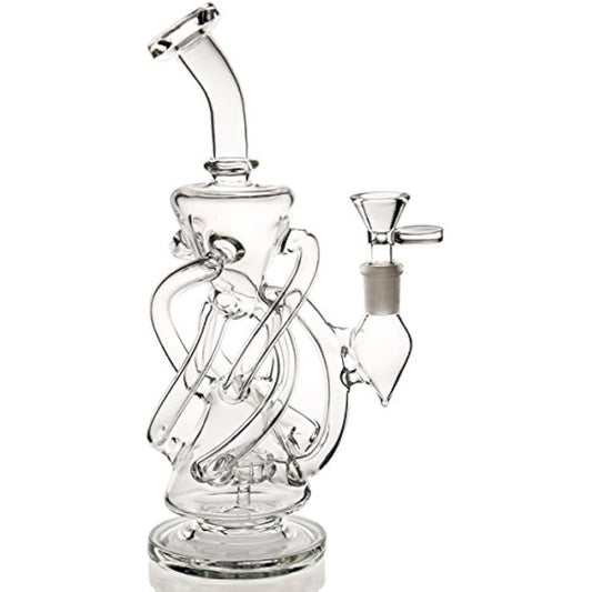 Bong Black Cup Bong Small Recycler Bongs 14.4 mm Bong Bowl 2 Types of Accessories 2 Types of Use (8)