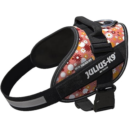 JULIUS-K9 IDC Powerharness, Size: XL/2, Pink Flowers