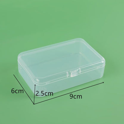 Wanyidaxing 10-pack of small clear plastic storage containers, small plastic containers with lids, jewelry, crafts, hardware