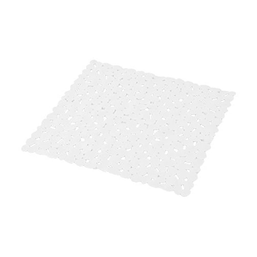 Douceur d'Intérieur 6TCA056BC Shower Mat -White Pebbles 52 x 52 x 1 cm white