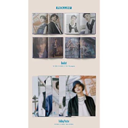 NCT Dream - Reload [Ridin ver.] Album+Pre-Oder Benefit+Folded Poster+Extra Photocards Set