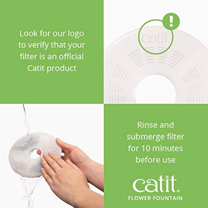 Catit Original Flower Fountain with Water Level Window, 3 Litre