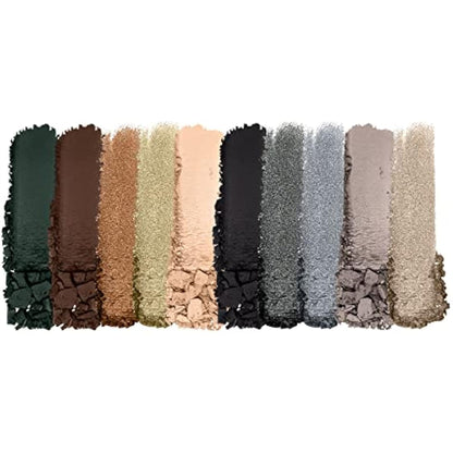 Wet n Wild, Color Icon 10-Pan Palette, Eyeshadow Palette, 10 Richly Pigmented Colors for Everyday Makeup, Long-Lasting and Easy to Blend Formula, Lights Off