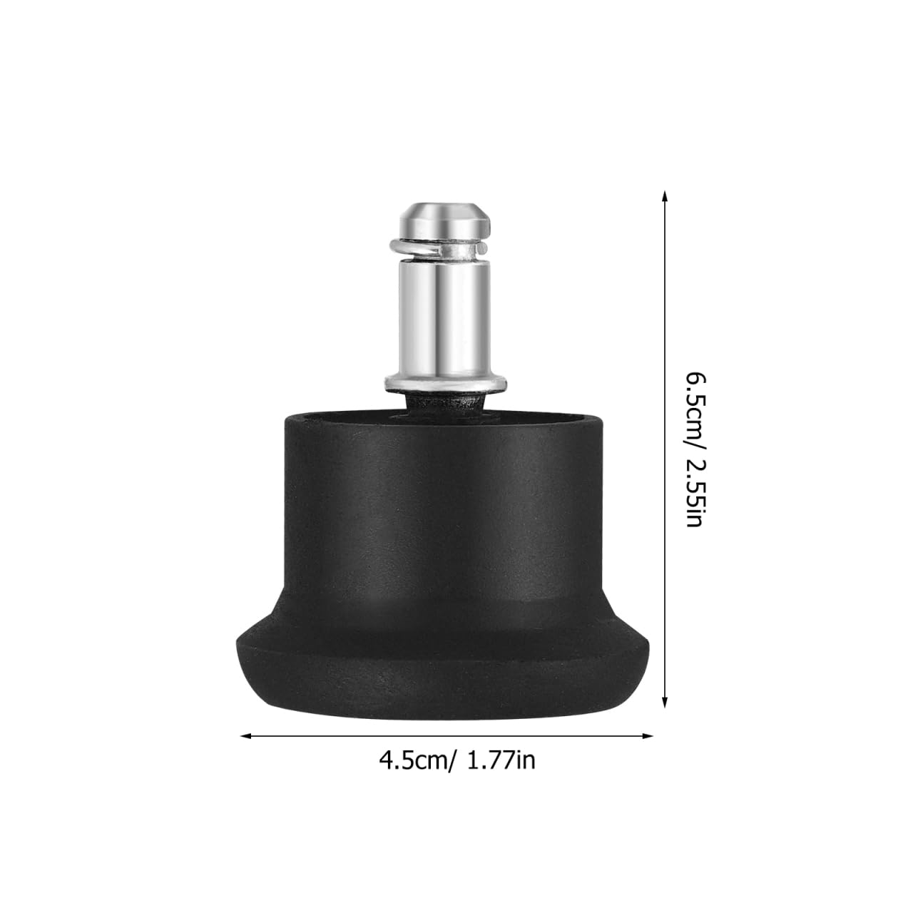 Sewroro 5 Pack Office Chair Glide Castors Replacement Furniture Floor Gliders Swivel Chair No Wheels for Hard Tile & Laminate Floors Universal Fit