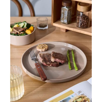 Richmount Nebula Dinner Set for 4, 12-Piece Speckled Dinnerware Stoneware Set, Scratch Resistant, Dishwasher & Microwave Safe, Dining Plates and Bowls Sets, Multi-Color
