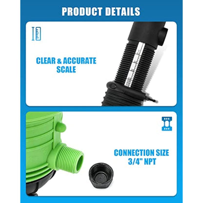 NEWTRY Water Powered Flow Dosing Pump Hydraulic Chemical Fertilizer Injector Proportioning Dispenser Liquid Diluent Doser Proportioner for Drip Irrigation Mixer Hose Livestock Farm (0.4% -4%)