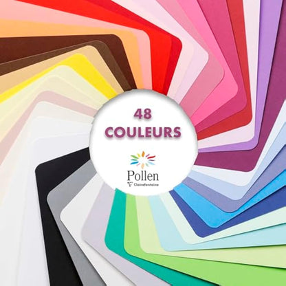 Clairefontaine - Ref 50038C - Pollen Iridescent Envelopes (Pack of 20) - 140 x 140mm in Size, 120gsm Paper, Suitable for Use with Inkjet or Laser Printers - White