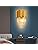 AHXIAOZN Gold Crystal Wall Lights, 3 Tiers Crystal Wall Sconces Lights, E14 Crystal Wall Sconce Light for Bedroom Living Room Kitchen Hallway Stairs Restaurant Hotel Lighting