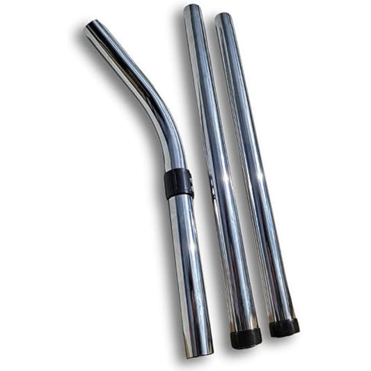 ABC Products Compatible/Replacement Extension Steel Metal Pipes Tubes (Complete Set of 3) for All Numatic Henry Edward Hetty James George Wet & Dry Hoover Vacuum Cleaner