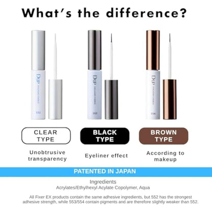 DUP Eyelash Fixer EX 553 Black type (japan import) [Badartikel]