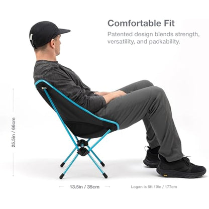 Helinox Chair One Original Lightweight Compact Collapsible Camping Chair Coyote Tan, 0.96kg Outdoor Chairs, Camping Chairs for Adult, Portable Chairs for Outside, Backpacking, Picnic, Adventures