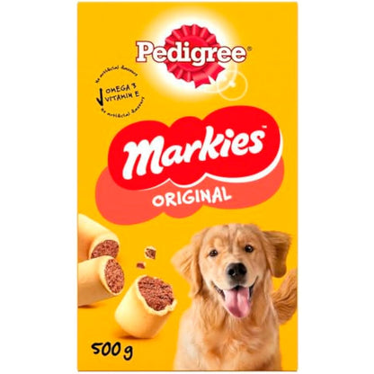 Pedigree Markies - Biscuits Dog Treats With Marrowbone, 12 x 500g