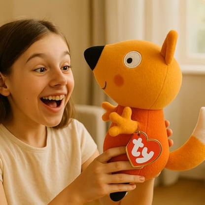 TY Peppa Pig Plush Toy - Freddy Fox | Soft Plush Toy for Kids | Collectible Stuffed Animal Plushies