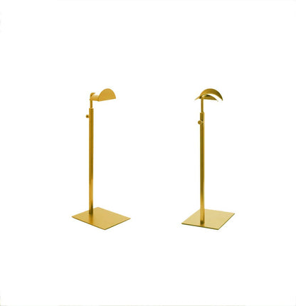 2 Pack Gold Purses Single Hook Handbag Rack Adjustable Height Display Stand Rack Large arc