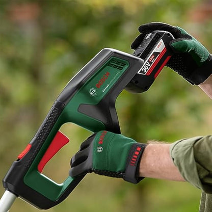 Bosch Cordless Brushcutter AdvancedBrushCut 36V-23-750 (for Heavier-Duty Brushcutting; 36 Volt System; Cutting Diameter: 33 cm (Line), 23 cm (Blade); Without Battery)