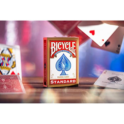 Bicycle Gold Standard Playing Cards - 12 Decks, Air Cushion Finish, Iconic International Rider Back Design, Standard Index, Superb Handling and Durability