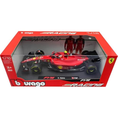 Bburago Formula 1 FERRARI F1-75 (2020) LECLERC WITH HELMET 1:18 Scale Die-Cast Collectible Race Car