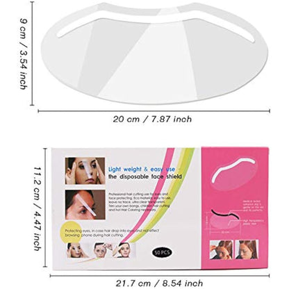 LWBTOSEE Disposable Plastic Eye Shield,for Microblading, Permanent Makeup,Eyelash Extensions, Eyes Cataract Surgery, Eyelid Blepharoplasty Aftercare-50pcs/pack