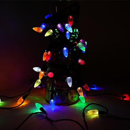 Christmas Concepts 200 Multi Colour Pinecone Lights with Twinkling Effect - Christmas Lights
