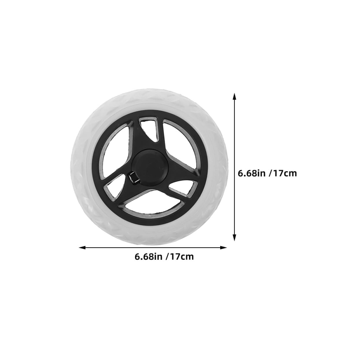 Ciieeo Heavy Duty Shopping Cart Wheel Replacement 4Pcs Swivel Caster Wheels for Small Trolleys Luggage and Strollers Smooth Rolling and Easy Climbing