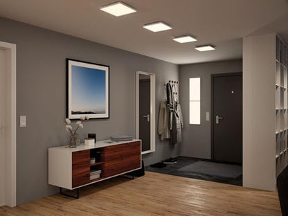 Paulmann 79823 Velora LED Panel Rectangular incl. 1x26 watt Ceiling lamp White matt Light Panel Metal Ceiling Light 3000 K