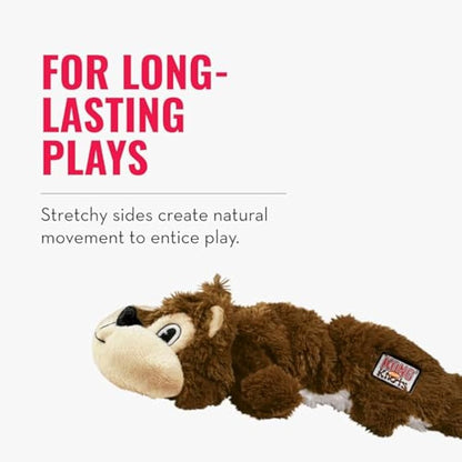 KONG - Scrunch Knots Raccoon - Internal Knotted Ropes and Minimal Stuffing for Less Mess - For Small/Medium Dogs