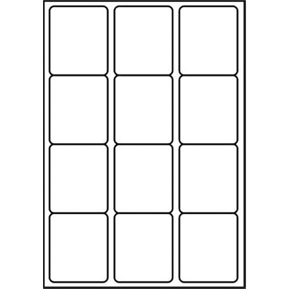 SmithPackaging A4 Self Adhesive Address Labels, 12 Labels Per Sheet, 100 Sheets, 63.5 x 72mm 1200 Labels