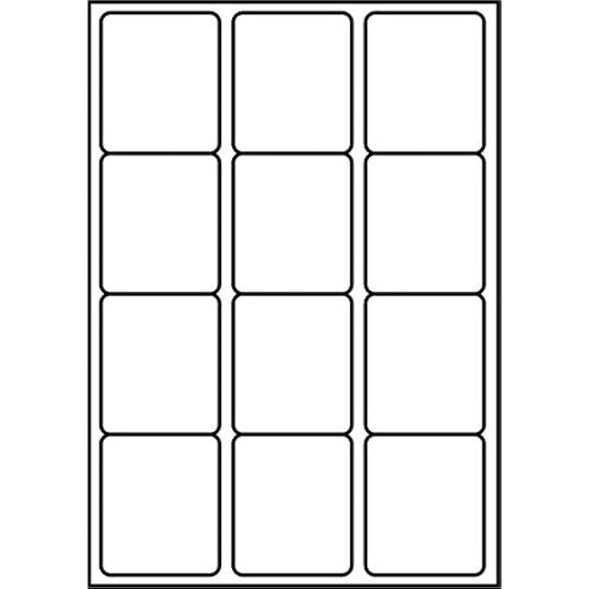 SmithPackaging A4 Self Adhesive Address Labels, 12 Labels Per Sheet, 100 Sheets, 63.5 x 72mm 1200 Labels
