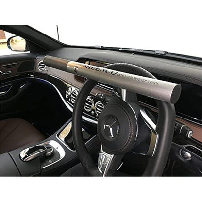 Milenco High Security Steering Wheel Lock + Silver with Pad and Bag